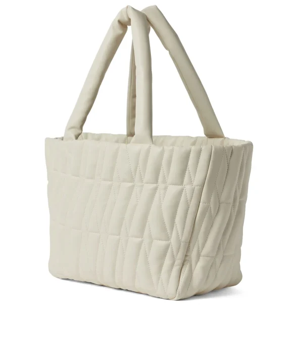 MSGM Basket Bag In Ecopelle Traputanta Cream Discount