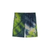 MSGM Bermuda Fluido In Viscosa Tie Dye Green Sale