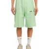 MSGM Bermuda In Cotone Organico Della Capsule Fantastic Green Light Green Cheap