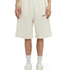 MSGM Bermuda In Cotone Organico Della Capsule Fantastic Green Cream Fashion