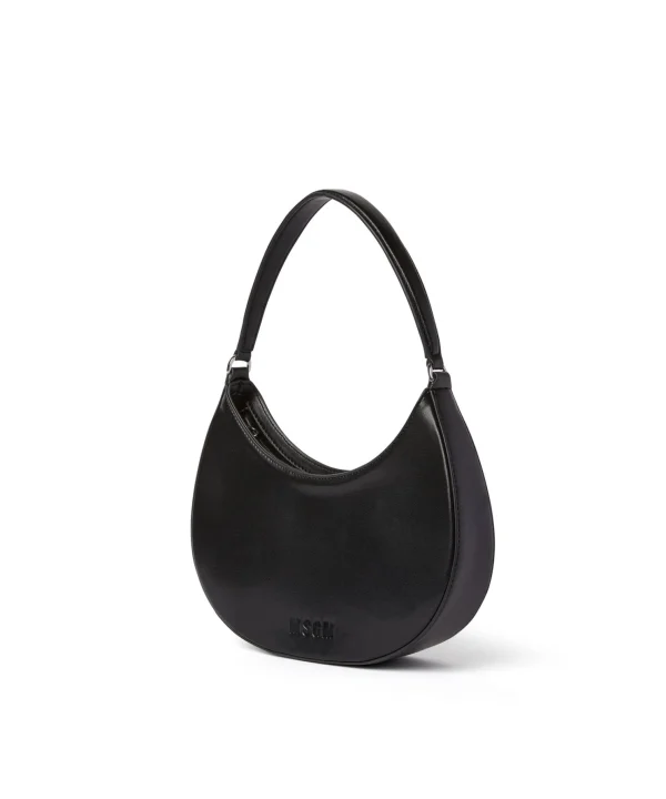 MSGM Borsa Piccola A Spalla "Hobo" In Ecopelle Opaca Black Best