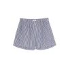 MSGM Boxer In Cotone Bacchettato Con Etichetta "Proibito" White/Blue Discount