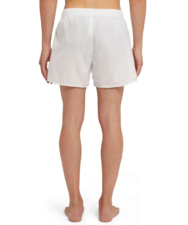 MSGM Boxer In Cotone Tina Unita Con Etichetta "!" White Outlet