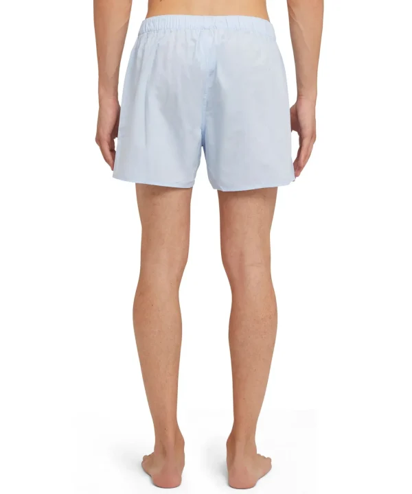 MSGM Boxer In Cotone Tina Unita Con Etichetta "!" Light Blue Cheap