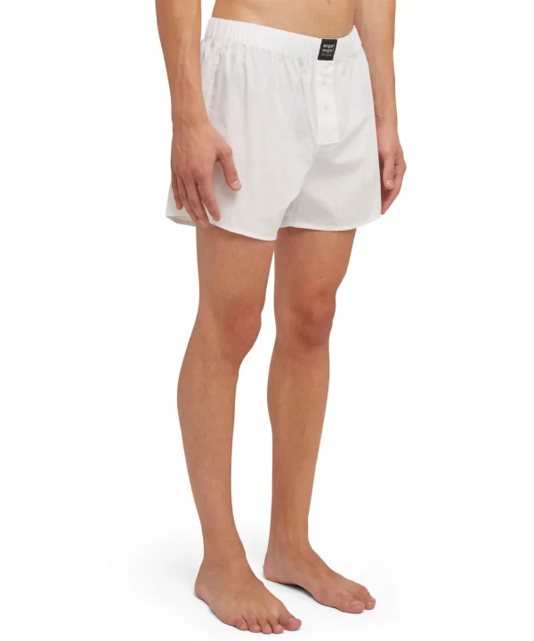 MSGM Boxer In Cotone Tina Unita Con Etichetta "!" White Outlet