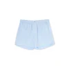 MSGM Boxer In Cotone Tinta Unita Con Etichetta "Proibito" Light Blue Best