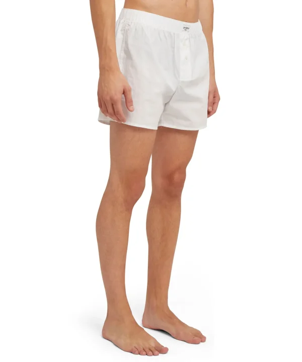 MSGM Boxer In Cotone Tinta Unita Con Etichetta "Proibito" White Online