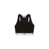 MSGM Brassiere In Pizzo Con Banda Elastica Black Sale