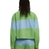 MSGM Camicia Crop In Bull Con Lavorazione "Tie Dye Bull" Green Online