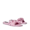 MSGM Ciabatta In Nappa Tinta Unita Con Fascia A Nodo Pink Outlet