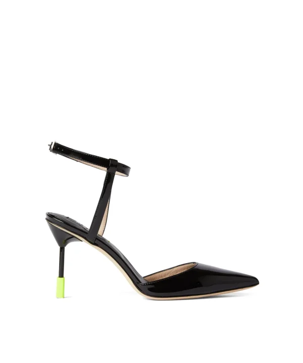 MSGM Decollete Slingback In Vernice Black Shop