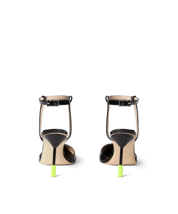 MSGM Decollete Slingback In Vernice Black Shop