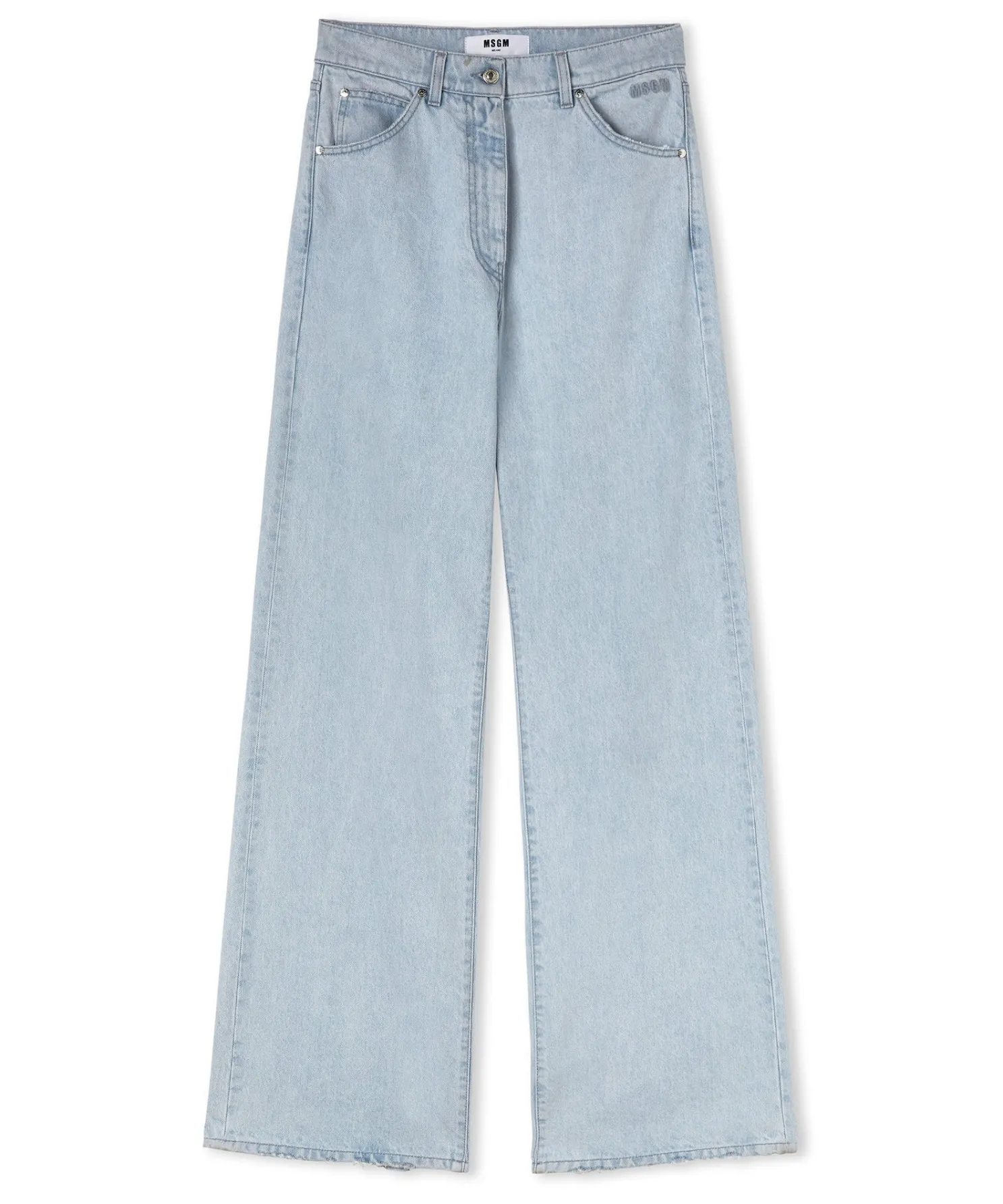 MSGM Denim Taglio Straight Tinta Unita Blue Flash Sale