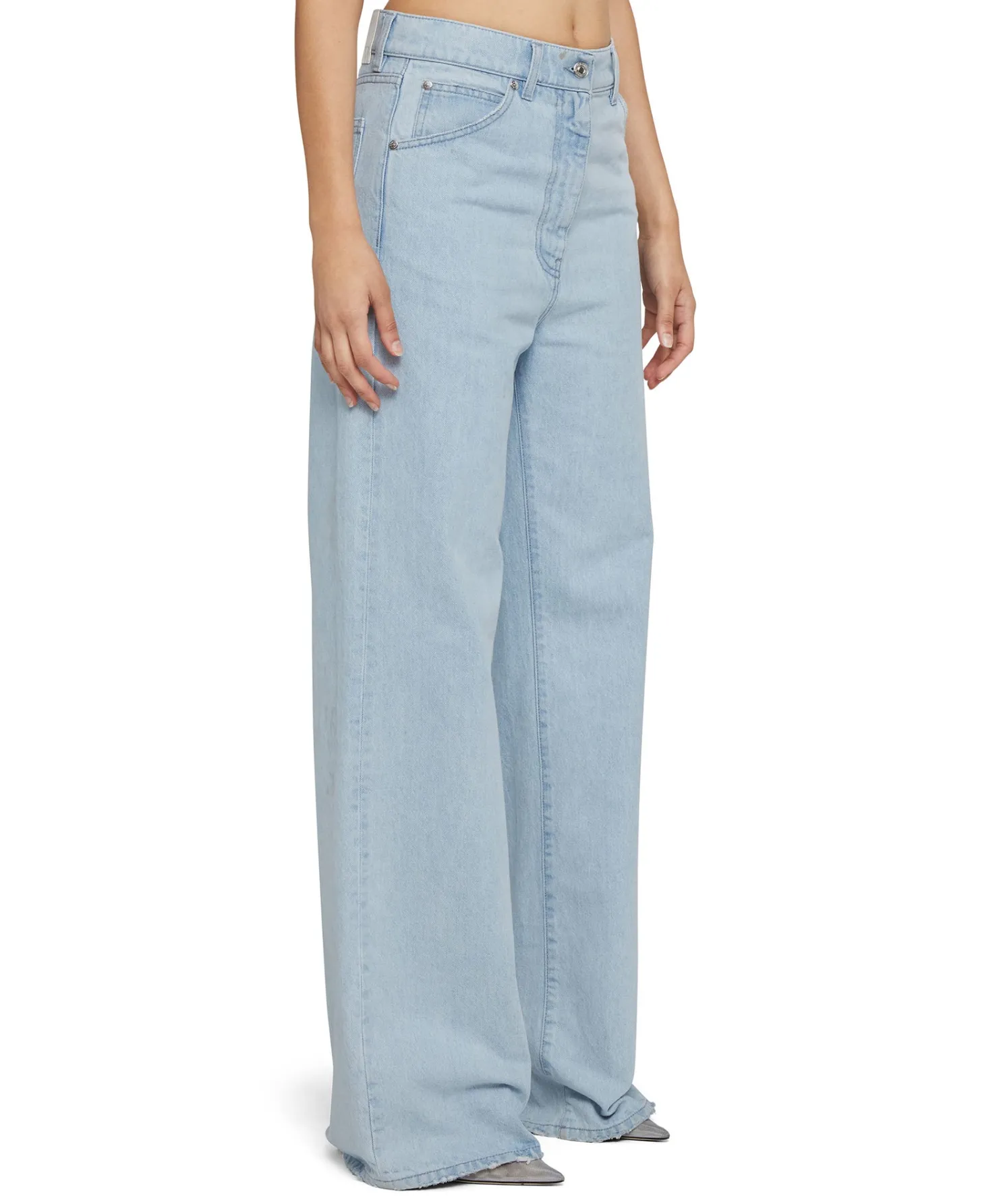 MSGM Denim Taglio Straight Tinta Unita Blue Flash Sale