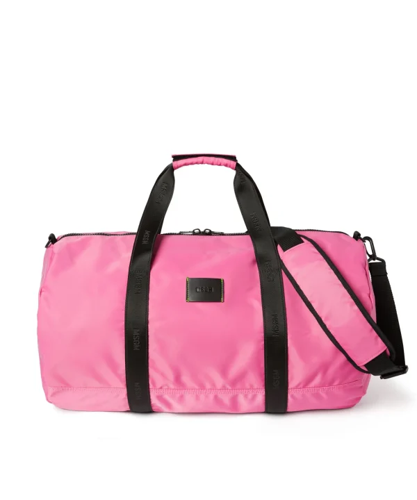 MSGM Duffle In Nylon Signature Pink Fluo Online