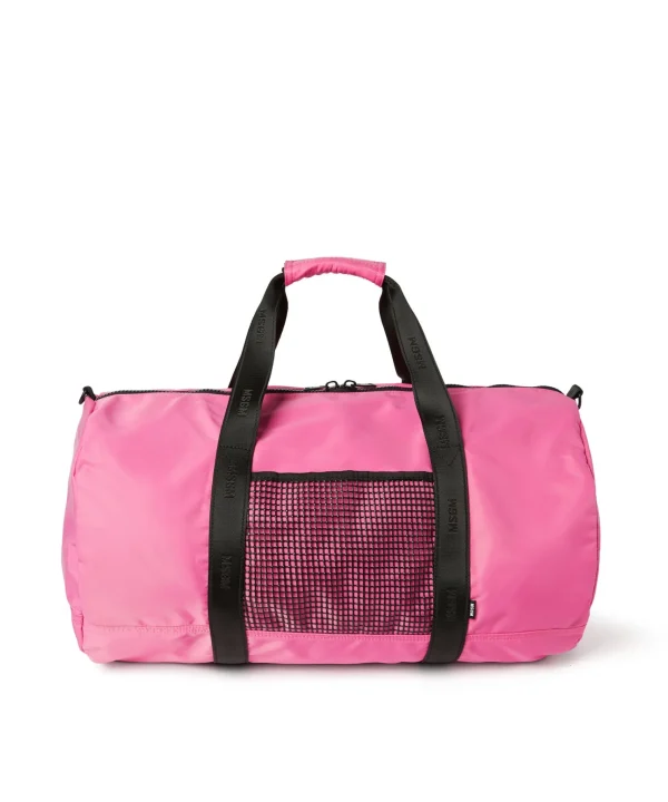 MSGM Duffle In Nylon Signature Pink Fluo Online