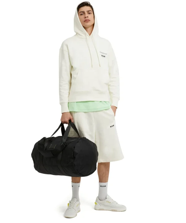 MSGM Duffle In Nylon Signature Black Outlet