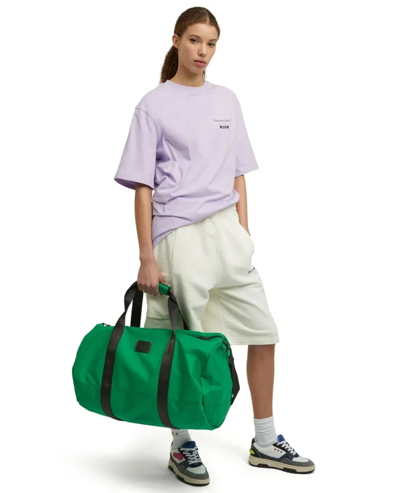 MSGM Duffle In Nylon Signature Green Store