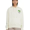 MSGM Felpa Con Cappuccio In Cotone Organico Della Capsule Fantastic Gree Cream Sale