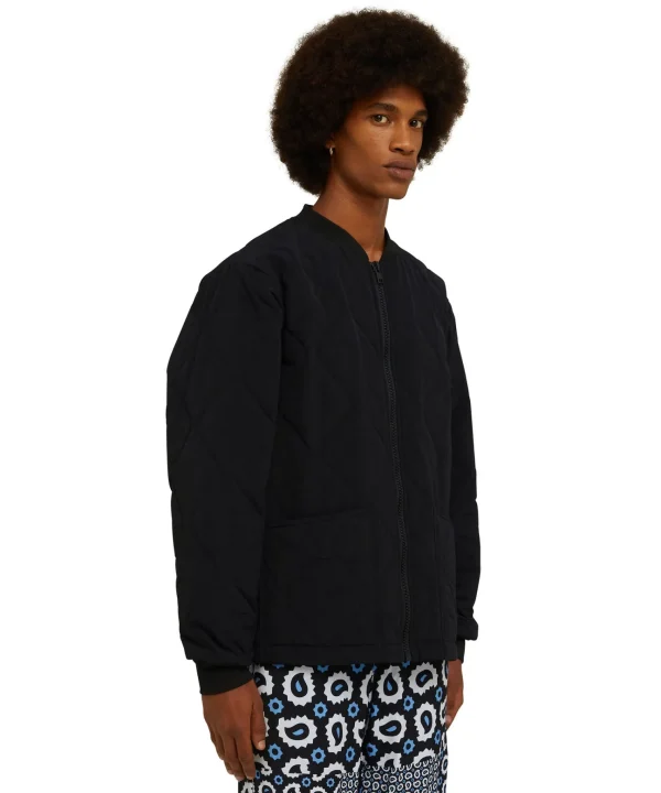 MSGM Giacca Bomber Imbottita Double-Face In Nylon Sport Leggero Black Fashion