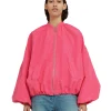 MSGM Giacca In Taffeta Con Maniche A Palloncino Dark Pink Flash Sale