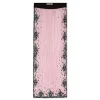 MSGM Gonna Lunga In Satin Micro Pleated Con Stampa "Blossom" Pink New