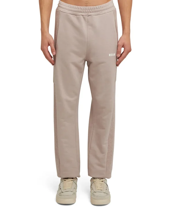 MSGM Joggers In Cotone Organico Certificato Della Capsule Fantastic Green Beige Shop