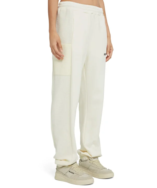 MSGM Joggers In Cotone Organico Certificato Della Capsule Fantastic Green Cream Sale