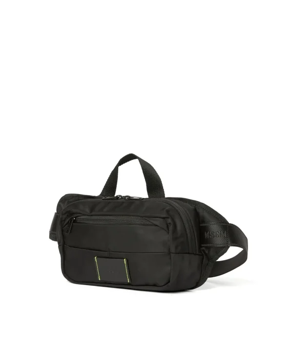 MSGM Marsupio In Nylon Signature Black Clearance