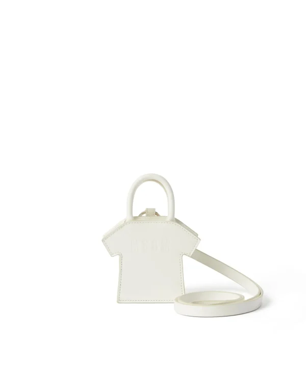 MSGM Mini Tee Bag White New