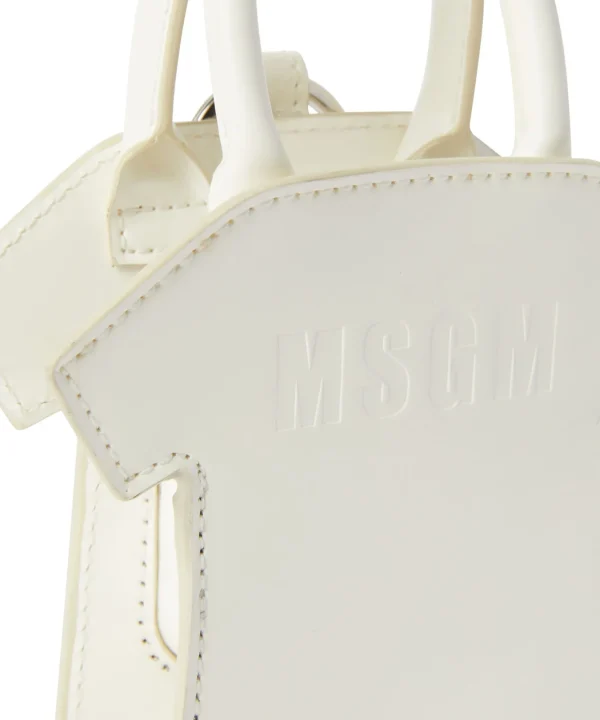 MSGM Mini Tee Bag White New