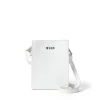 MSGM Mini Tote Con Micrologo White New