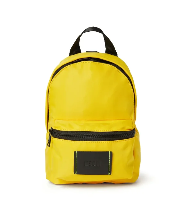 MSGM Mini Zaino In Nylon Signature Yellow Store