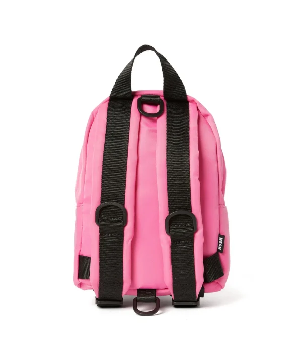 MSGM Mini Zaino In Nylon Signature Pink Fluo Online