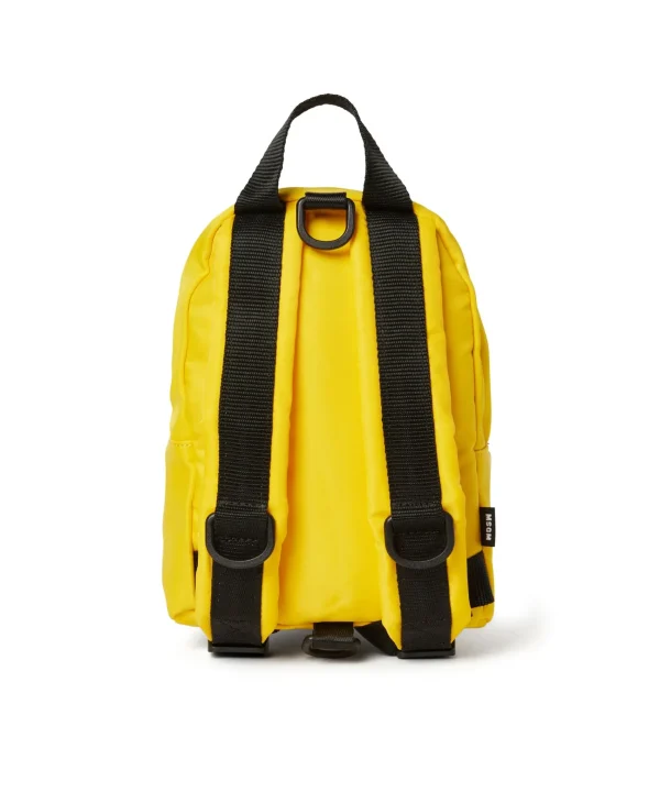 MSGM Mini Zaino In Nylon Signature Yellow Store