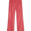 MSGM Pantalone A Gamba Dritta In Eco-Nappa Dark Pink Clearance