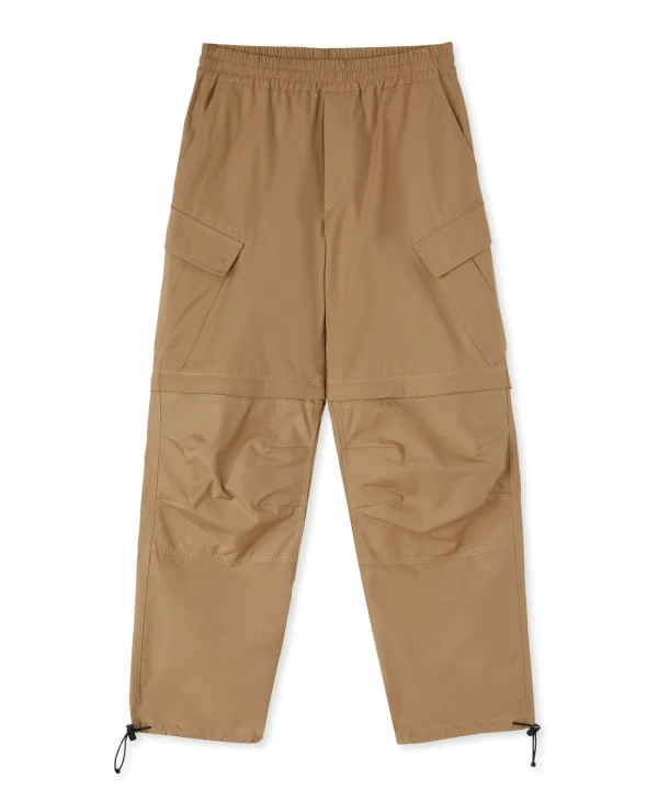 MSGM Pantalone Cargo In Cotone Tinta Unita Beige Discount