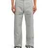 MSGM Pantalone Worker In Cotone Tinta Unita Ice Clearance