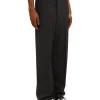 MSGM Pantaloni Tailoring A Gamba Dritta In Fresco Lana Black Cheap