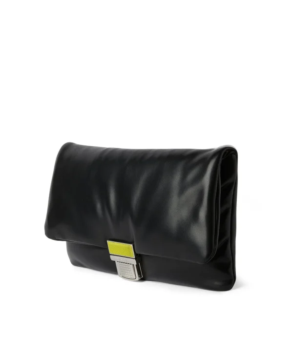 MSGM Pochette Puffer Clic Bag In Ecopelle Black Discount