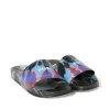 MSGM Pool Slides Tie Dye Con Micro Logo Black Best