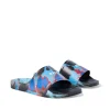 MSGM Pool Slides Tie Dye Con Micro Logo Black Hot