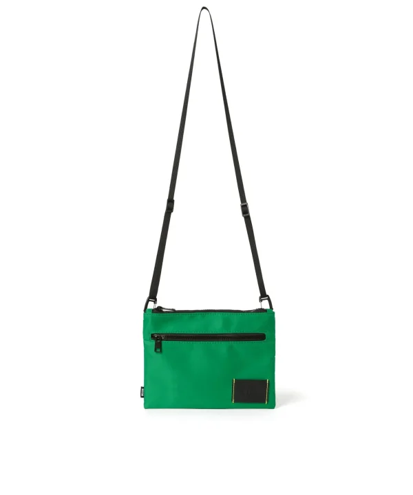 MSGM Pouch In Nylon Signature Green Flash Sale