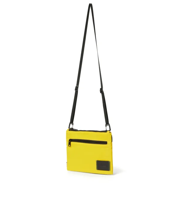 MSGM Pouch In Nylon Signature Yellow Hot