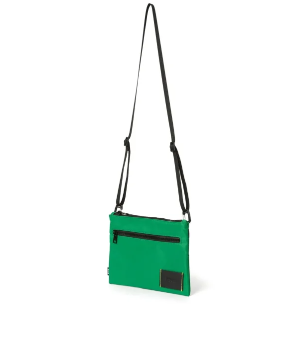 MSGM Pouch In Nylon Signature Green Flash Sale