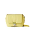 MSGM Puffer Clic Bag In Ecopelle Yellow Clearance