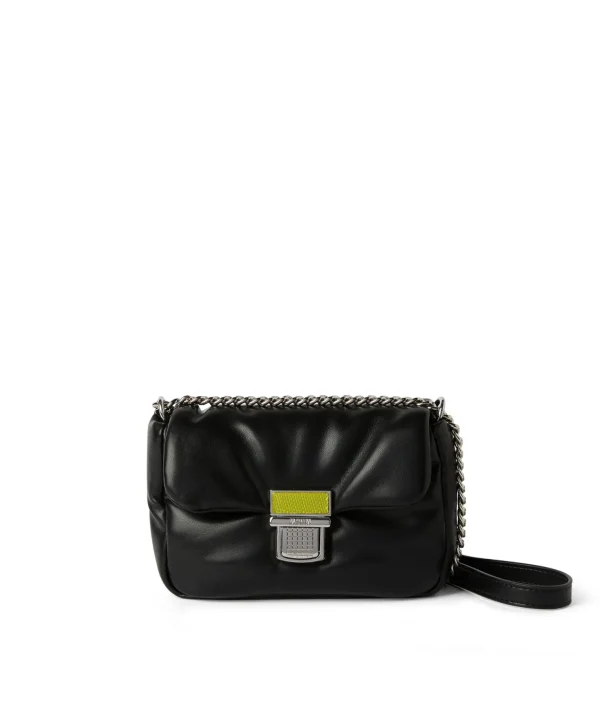 MSGM Puffer Clic Bag In Ecopelle Black Clearance