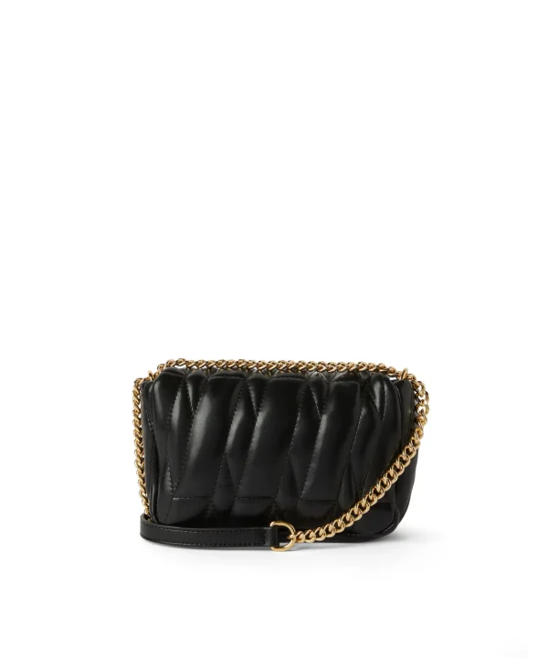 MSGM Puffer Clic Bag In Ecopelle Trapuntata Black Clearance