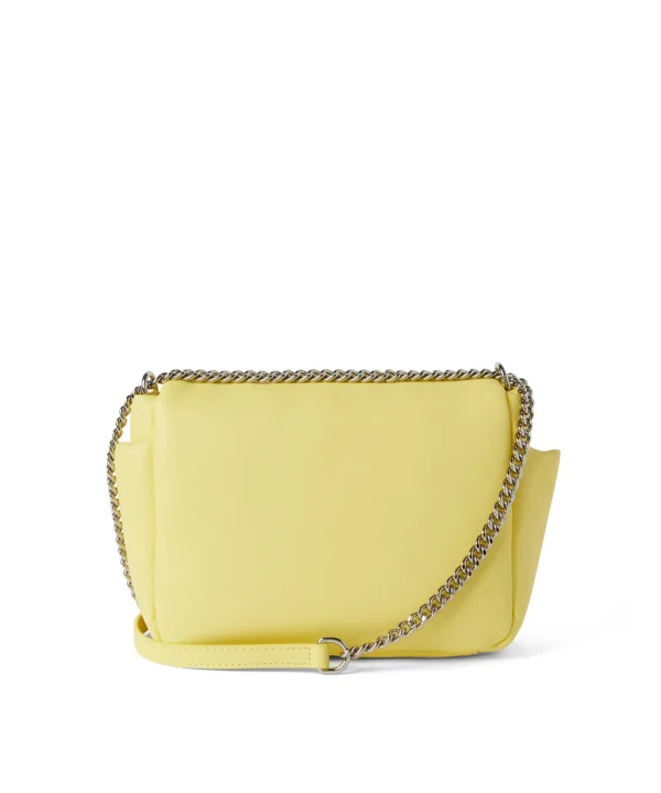 MSGM Puffer Clic Bag In Ecopelle Yellow Clearance