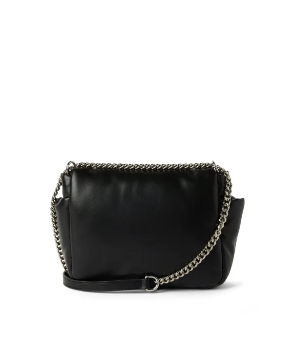 MSGM Puffer Clic Bag In Ecopelle Black New